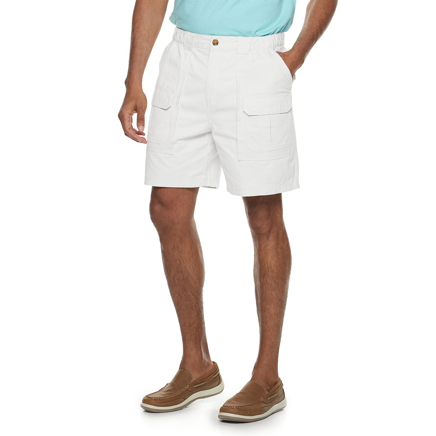 mens white denim shorts