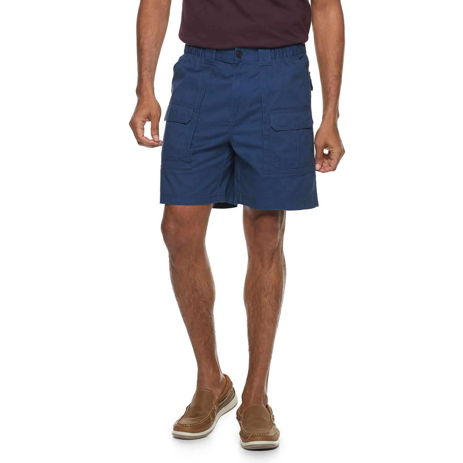 mens cargo shorts with elastic sides