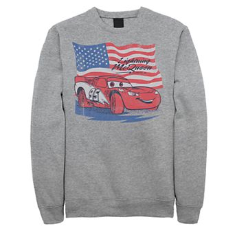 Juniors' Cars Lightning McQueen American Flag Fleece