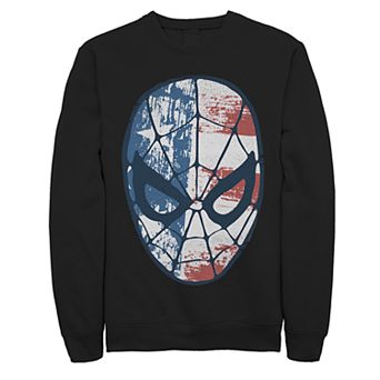 Juniors' Marvel Spider-Man American Flag Fill Mask Fleece