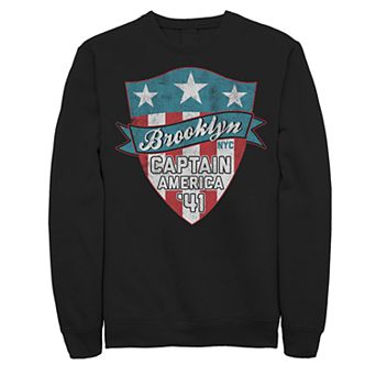Juniors' Marvel Captain America Brooklyn Shield Logo Fleece
