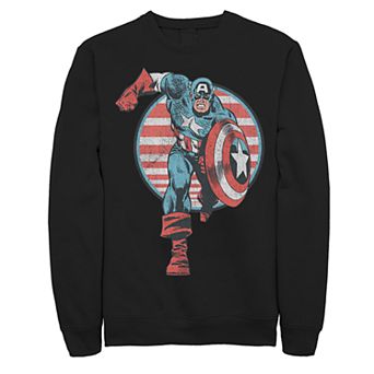 Juniors' Marvel Captain America Vintage Charge Fleece