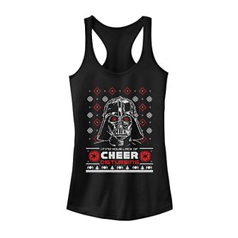 Juniors' Star Wars Darth Vader "Lack Of Cheer" Ugly Christmas Sweater Tank Top
