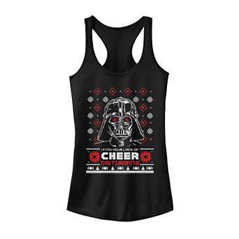Juniors' Star Wars Darth Vader "Lack Of Cheer" Ugly Christmas Sweater Tank Top