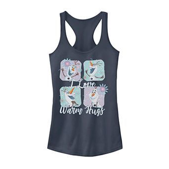 Juniors' Frozen Olaf "I Love Warm Hugs" Tank Top