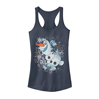 Juniors Frozen Olaf Snowy Portrait Tank Top