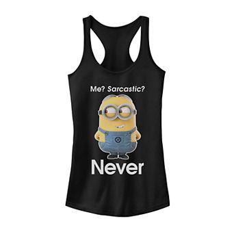Juniors' Minions Never Sarcastic Tank Top