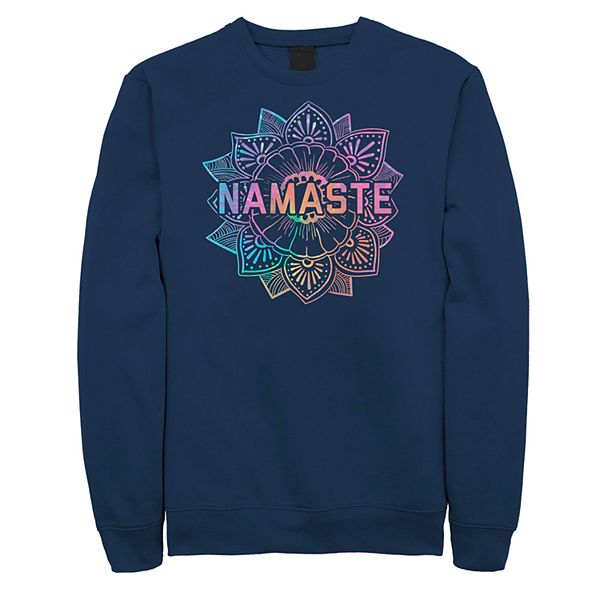 Juniors Fifth Sun Namaste Neon Lotus Flower Fleece