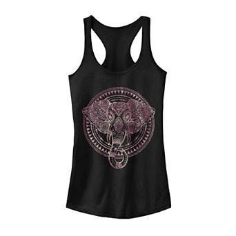 Juniors' Fifth Sun Boho Henna Elephant Tank Top