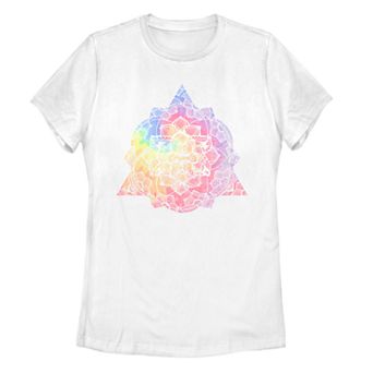 Juniors' Fifth Sun Henna Neon Lotus Tee