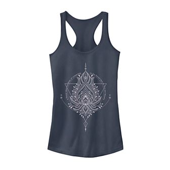 Juniors' Fifth Sun Lotus Geometric Henna Tank Top