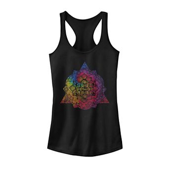 Juniors' Fifth Sun Henna Neon Lotus Tank Top