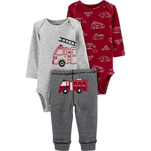 Baby Boy Carter's 3-Piece Firetruck Little Character Set