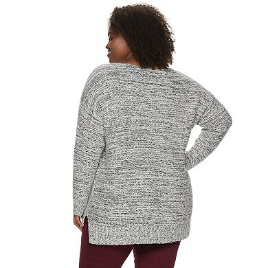 Plus Size Sonoma Goods For Life® V-Neck Pullover Sweater 