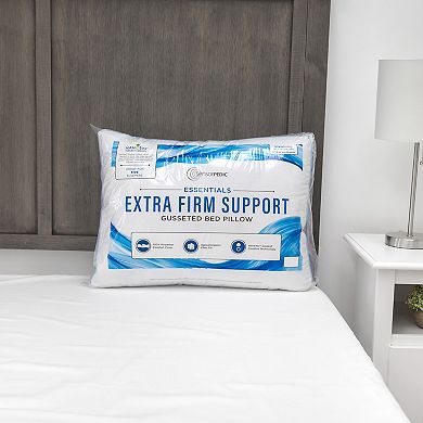 SensorPEDIC Essentials Extra Firm Support Standard Gusseted Bed Pillow