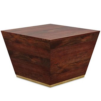Simpli Home Abba Square Modern Coffee Table