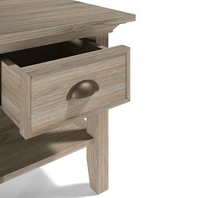 Simpli Home Redmond Square Rustic End Table