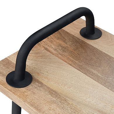 Simpli Home Berkeley Industrial Entryway Bench - Natural
