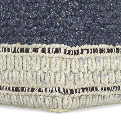 Simpli Home Grady Square Pouf