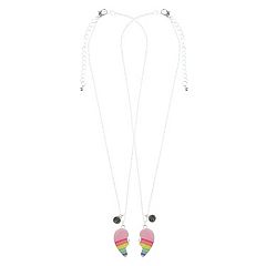Girls Elli by Capelli BFF Rainbow Heart Necklace Set