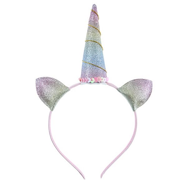 Girls Elli by Capelli Rainbow Glitter Headband