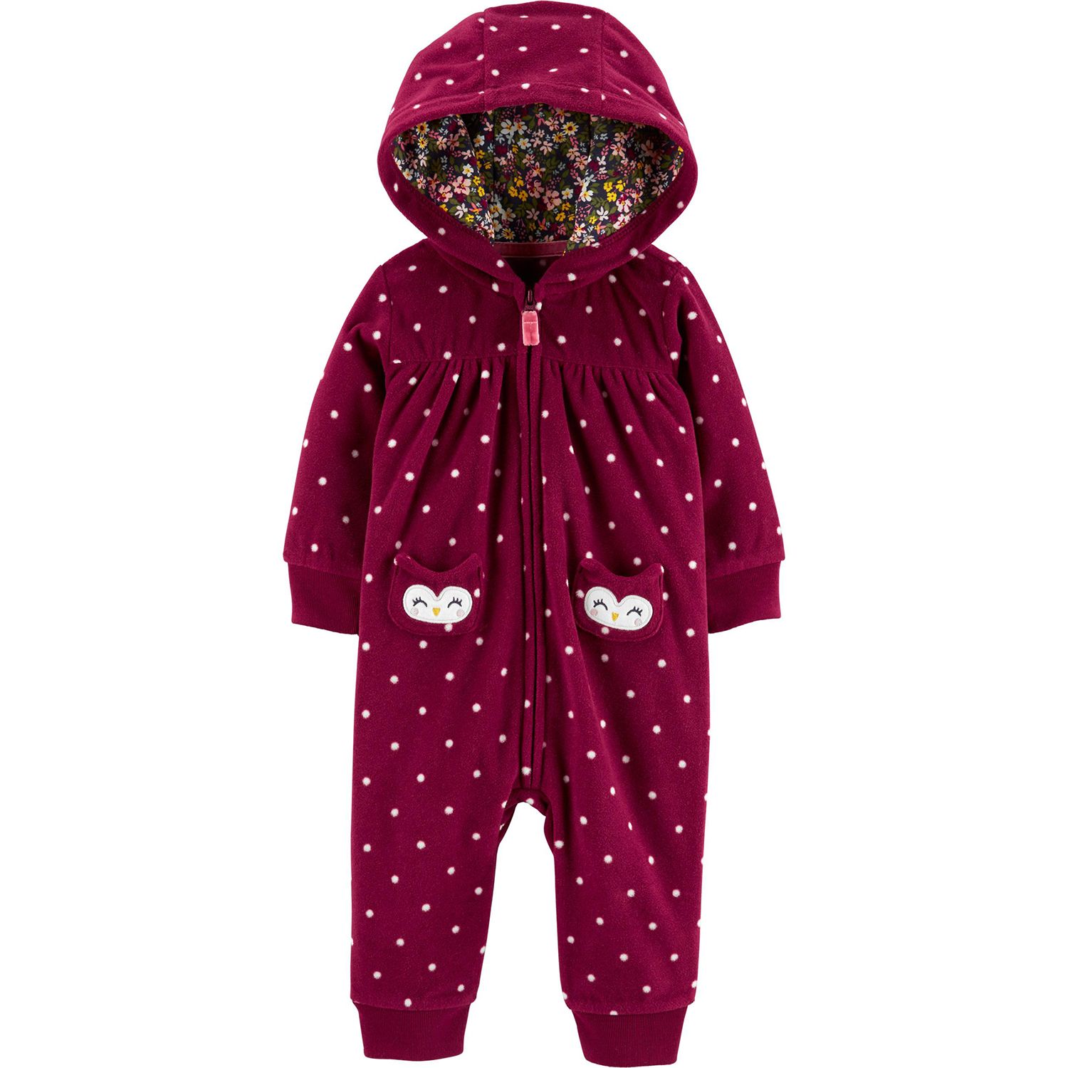 baby girl fleece jumpsuit