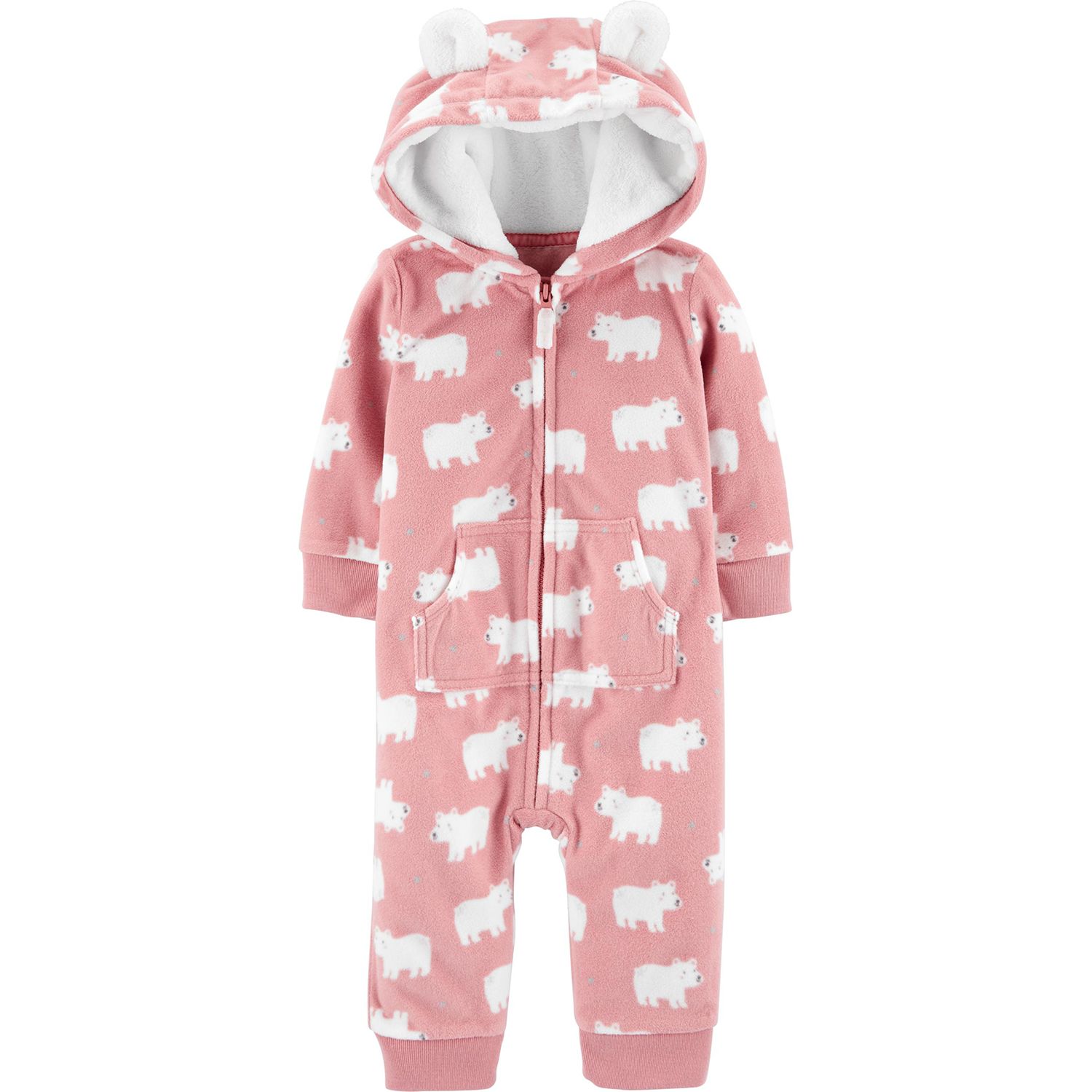 baby girl fleece jumpsuit