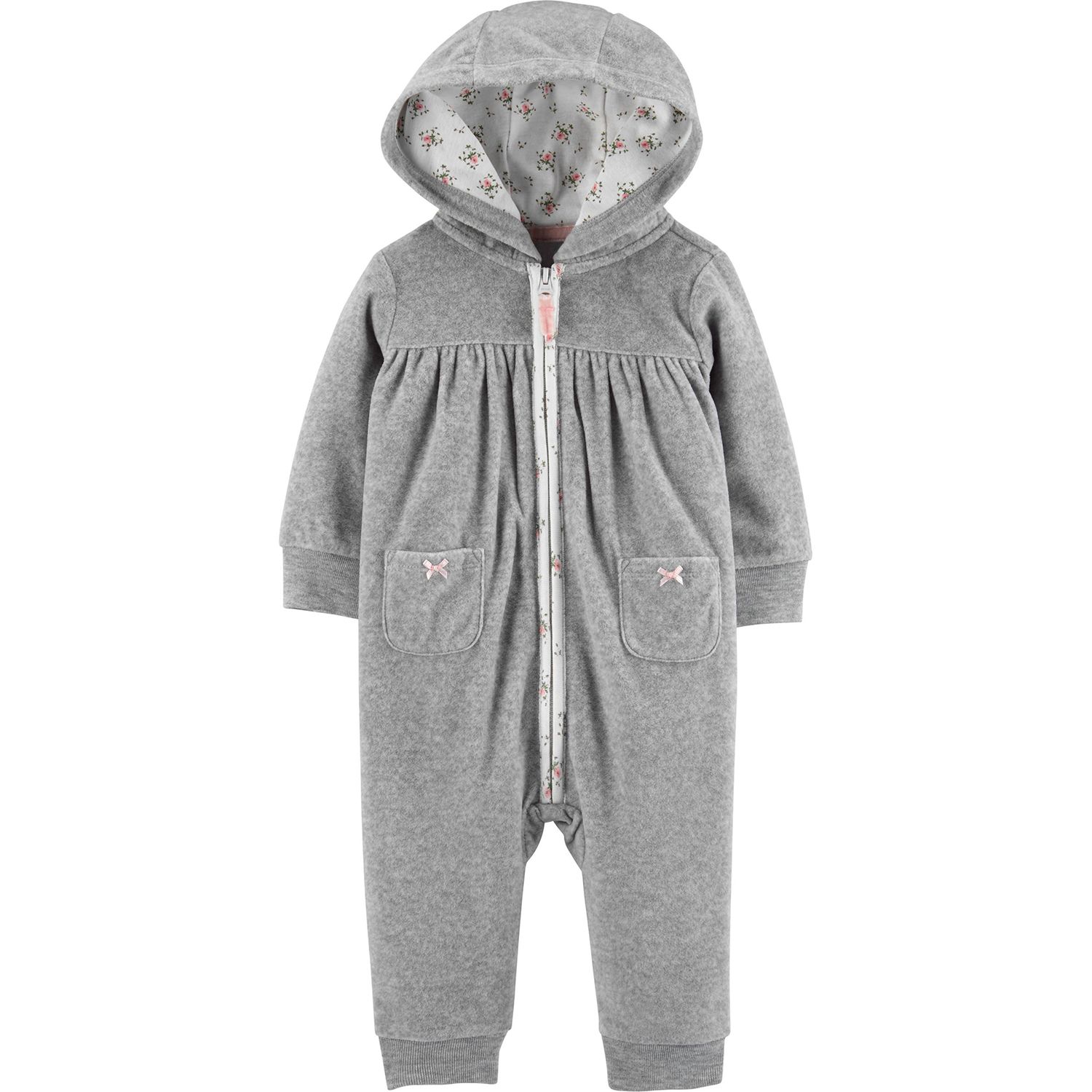 baby girl fleece jumpsuit