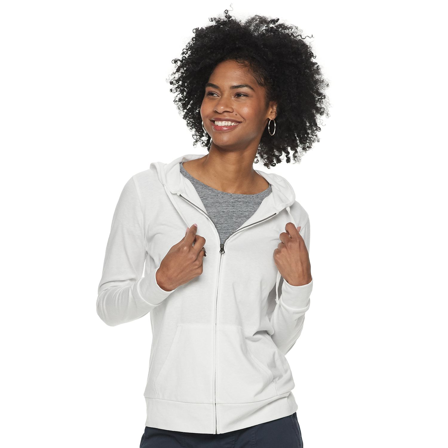 kohls white hoodie