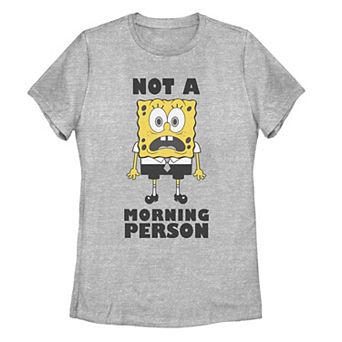 Juniors' SpongeBob SquarePants Not A Morning Person Tee