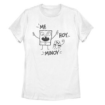 Juniors' SpongeBob SquarePants Doodlebob And Squidward Tee