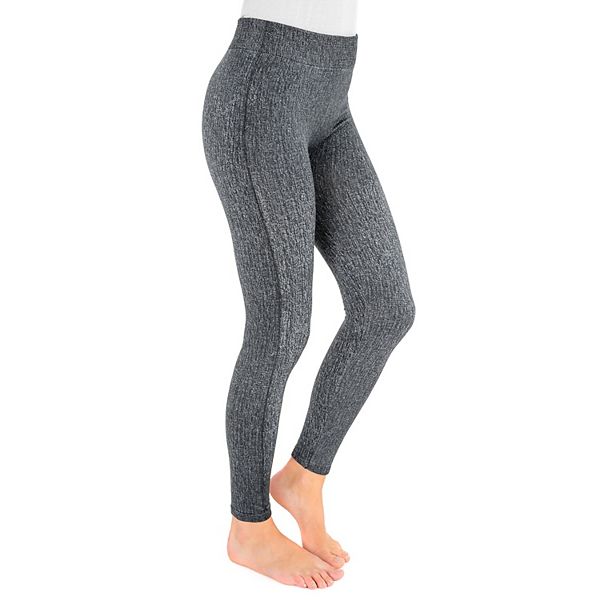 Women's MUK LUKS® Fleece-Lined Faux Denim Leggings