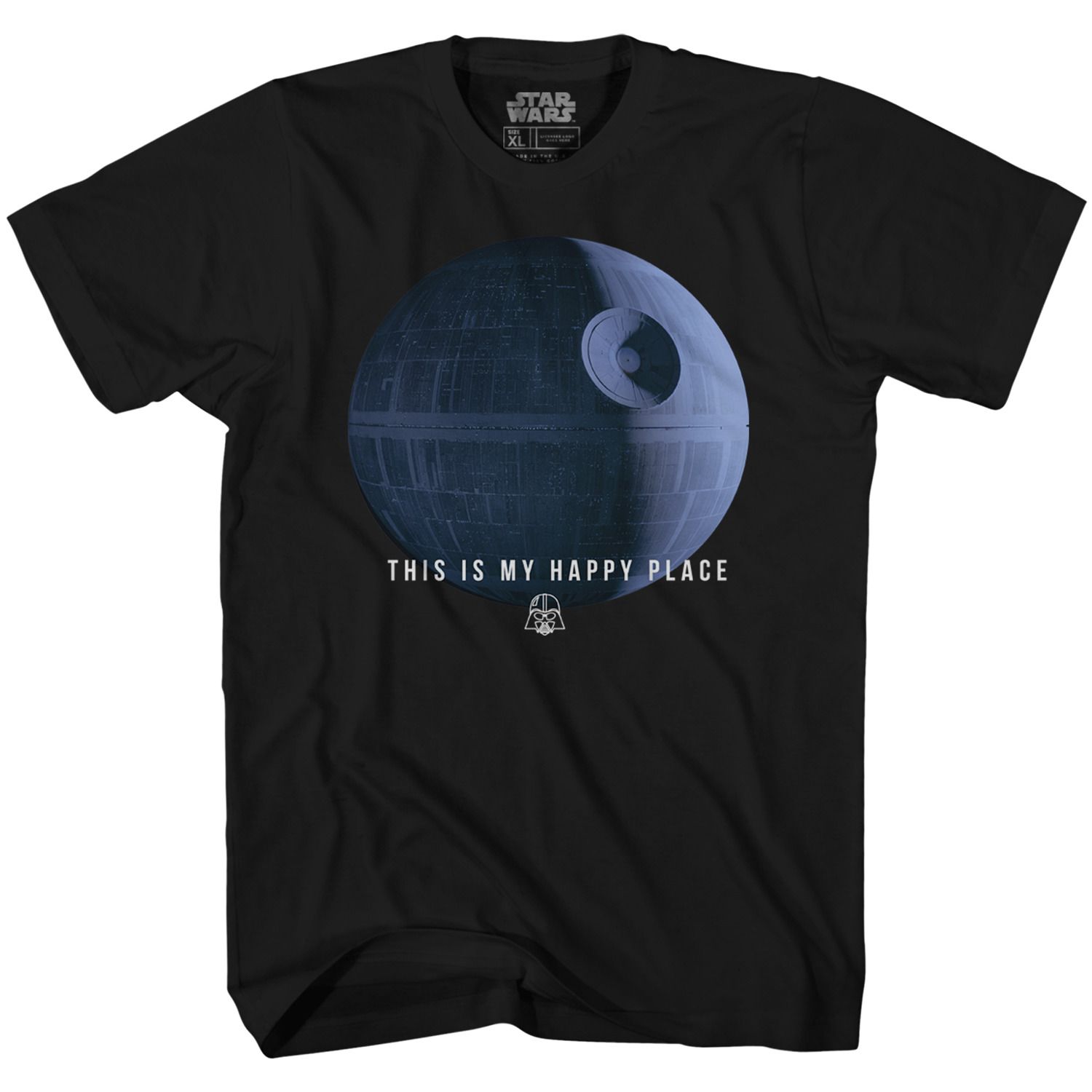 Official Star Wars Death Star T-Shirt - Men's Black Graphic Tee - View #3