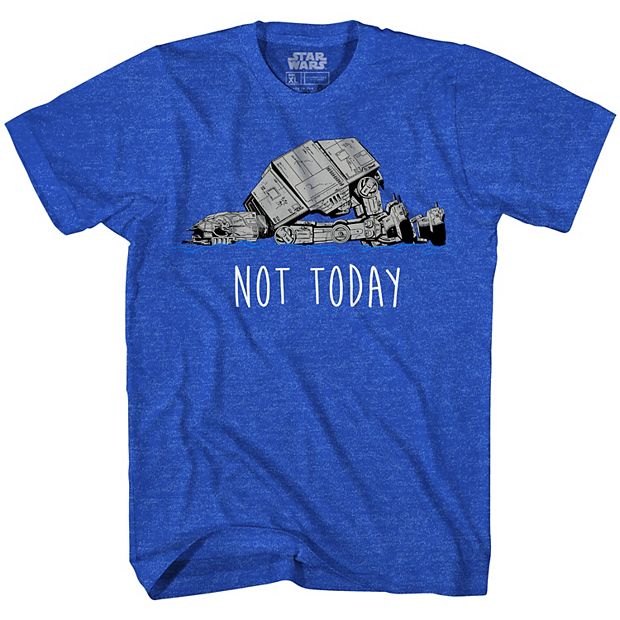 Star Wars AT-AT Not Today Blue Graphic T-Shirt - Small