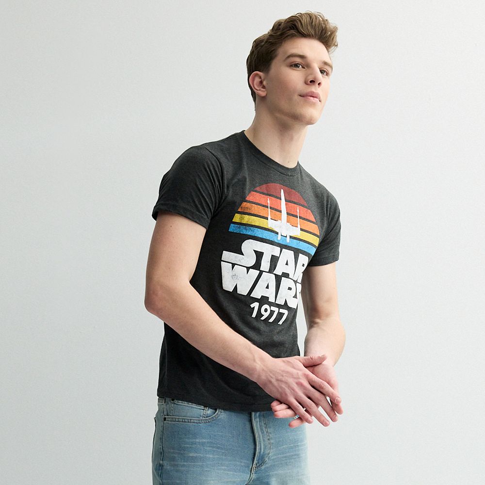 Stoffig Mordrin Buitenland Men's Star Wars Vintage Logo Tee