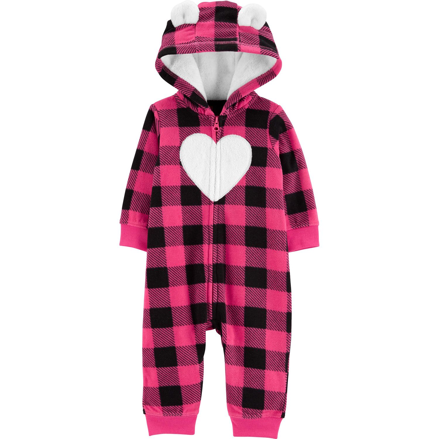 baby girl fleece jumpsuit