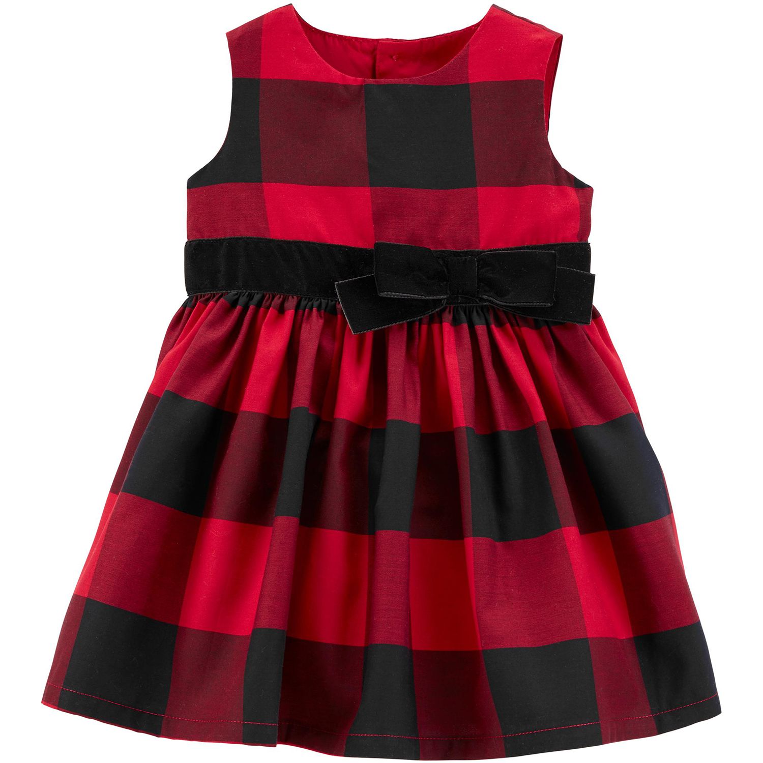 infant buffalo plaid dress