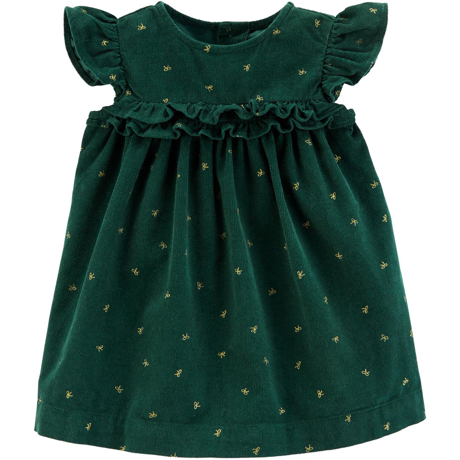 baby girl green christmas dress