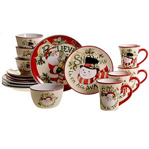 222 Fifth Northwood Cottage 16 Piece Dinnerware Set