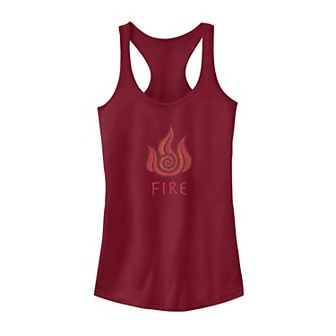 Juniors' Legend Of Korra Fire Element Symbol Tank Top