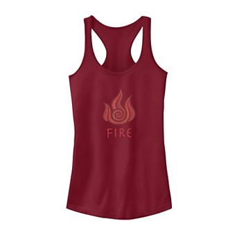 Juniors' Legend Of Korra Fire Element Symbol Tank Top
