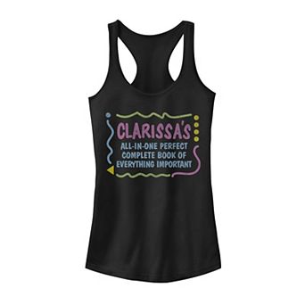 Juniors' Clarissa Important Book Tank Top