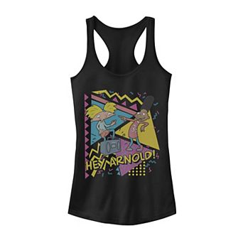 Juniors' Hey Arnold Retro Boombox Tank Top
