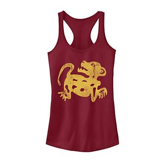 Juniors' Hidden Temple Red Jaguars Symbol Tank Top