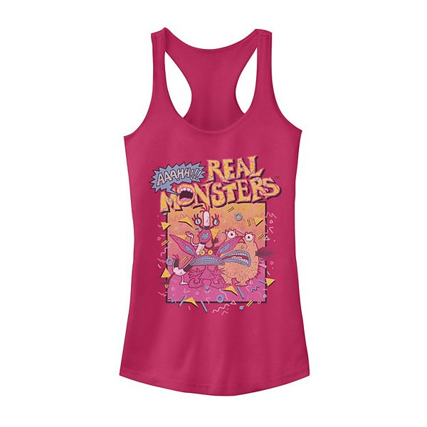 Juniors' Aaahh!!! Real Monsters Retro Poster Tank Top