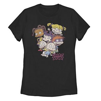 Juniors' Rugrats Pile Up Group Tee