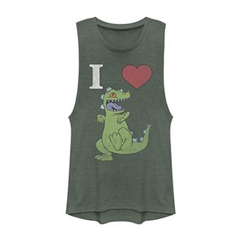 Juniors' Rugrats I Love Reptar Muscle Tank Top