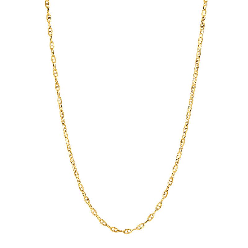 Everlasting Gold 14k Gold Mariner Chain Necklace, Womens, Size: 20, Yel