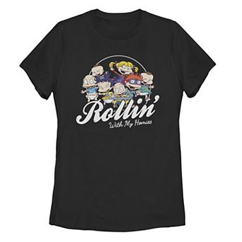 Juniors' Rugrats Rollin' With My Homies Group Tee