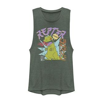 Juniors Rugrats Reptar Kanji Poster Muscle Tank Top